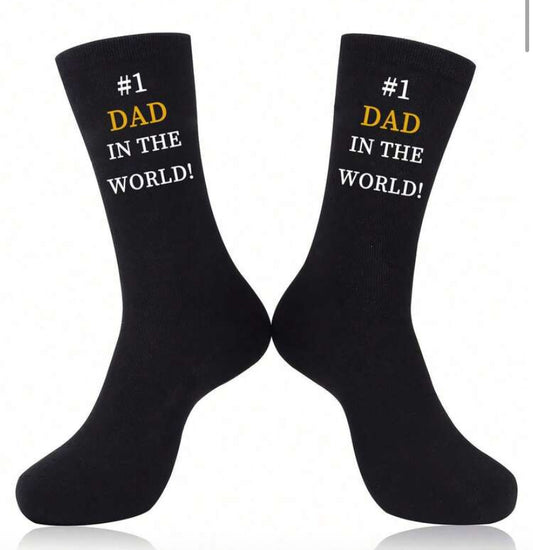 3x Pair "I Love Daddy's Socks" - Cute Gift For Dad, Funny Anniversary Present