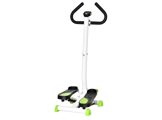 Twister Stepper, Step Machine Aerobic Exercise Workout Machine with Adjustable Resistance, LCD Screen & Handlebars
