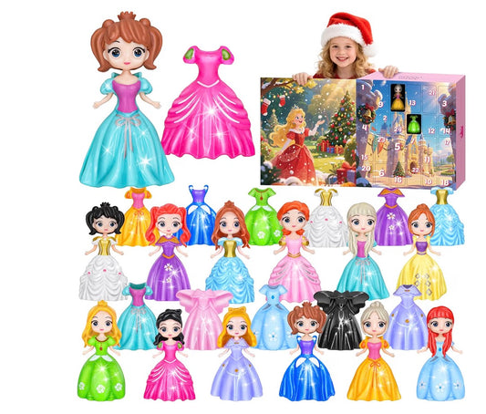 Advent Calendar 2026 Princess Dress Up Toys Set for Girls
24 Days of Princess Deformation Toys