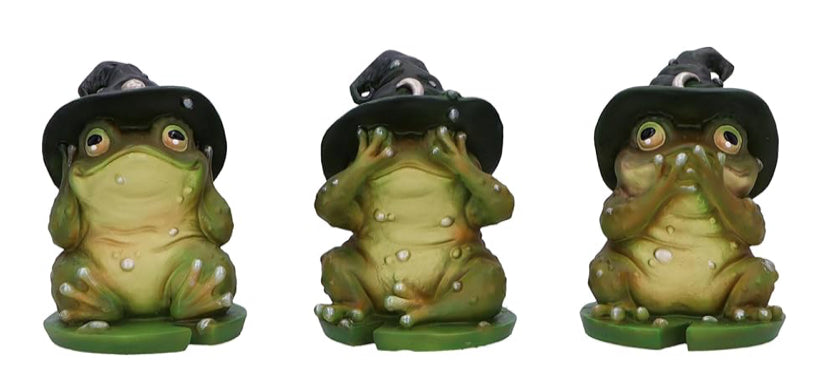 Nemesis Now Animal Three Wise Figurine Trio, Resin, Multicolour, 10cm
