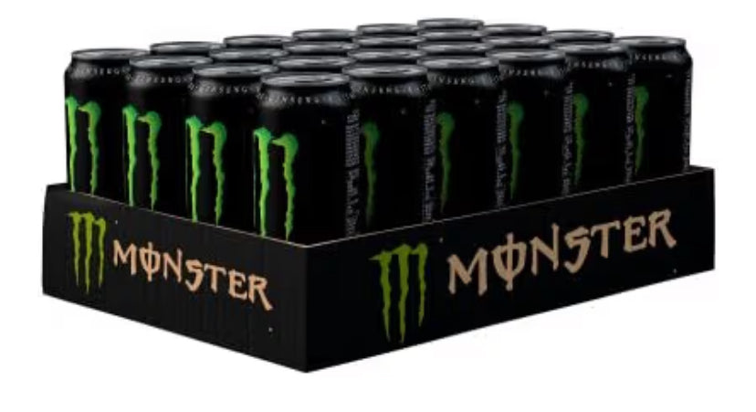 Monster Energy Drink, Pack of 24, 500ml Cans