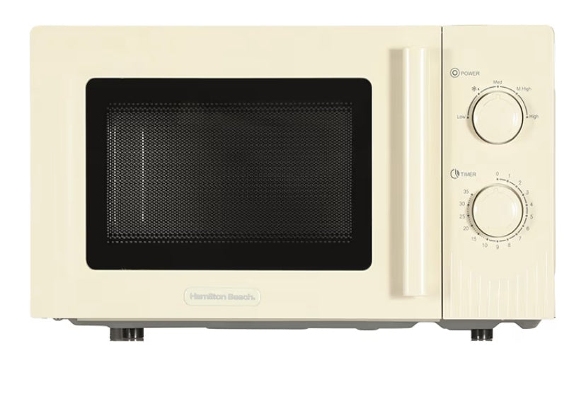 Hamilton Beach Microwave, 20L, Miami, 800W, Manual Dial Controls, Quick Defrost, 35 Min Timer, 5 Cooking Levels,