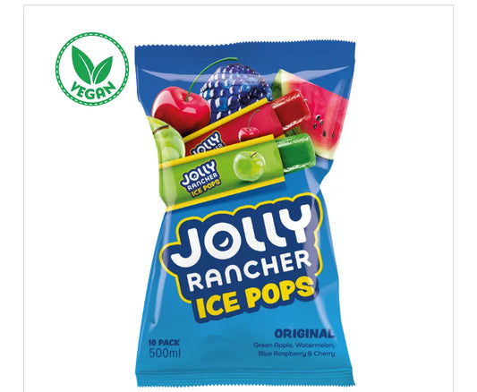 Jolly Rancher Ice Pops 10 Pack - 10 x 500ml Multipacks