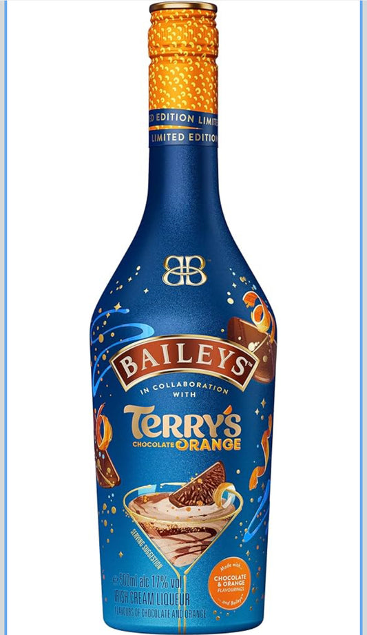 Terry’s Chocolate Orange Irish Cream Liqor Festive Gift 17% vol 50cl Rich Chocolate & Hint of Orange Flavours  Enjoy Over Ice or in Cocktails
