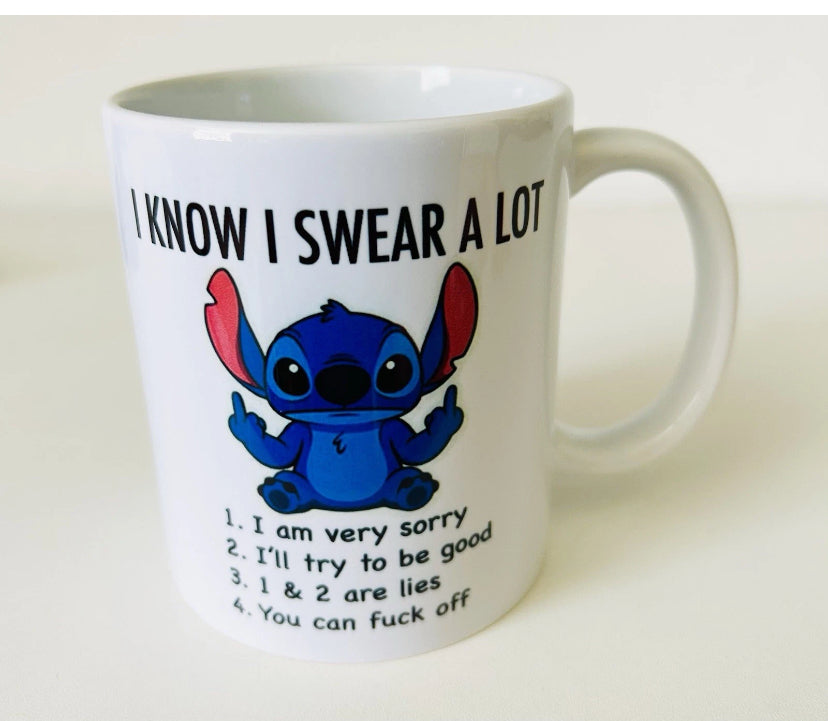 11oz Fun Stitch Gift Mug Coffee Cup Joke Birthday Cup With Box New
