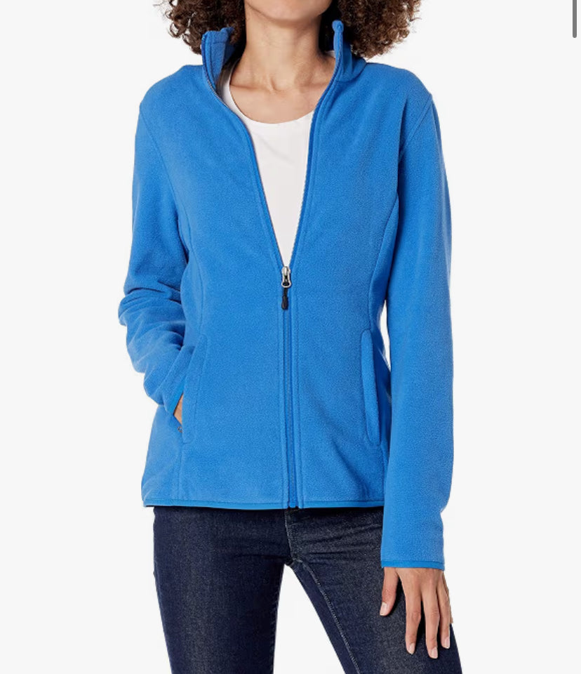 Essentials Women's Classic-fit Long-Sleeved Full Zip Polar Soft Fleece Jacket