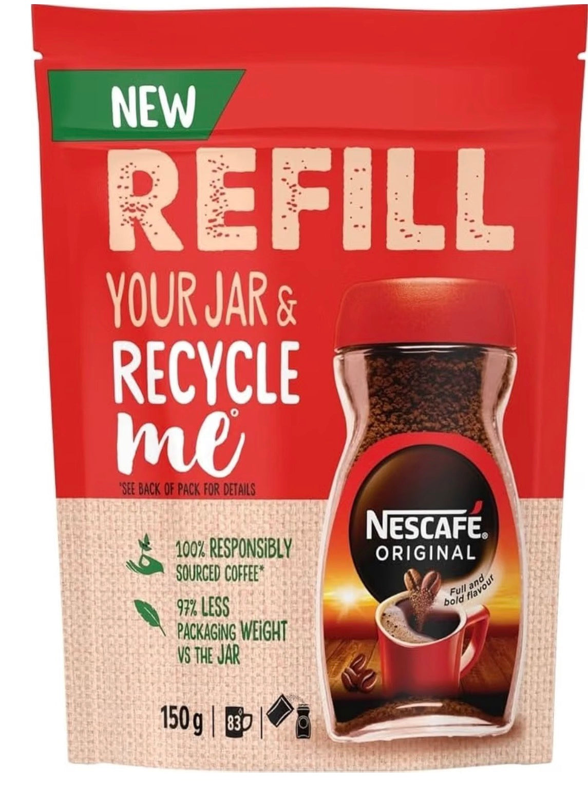 Nescafé Original Coffee Refill 150g