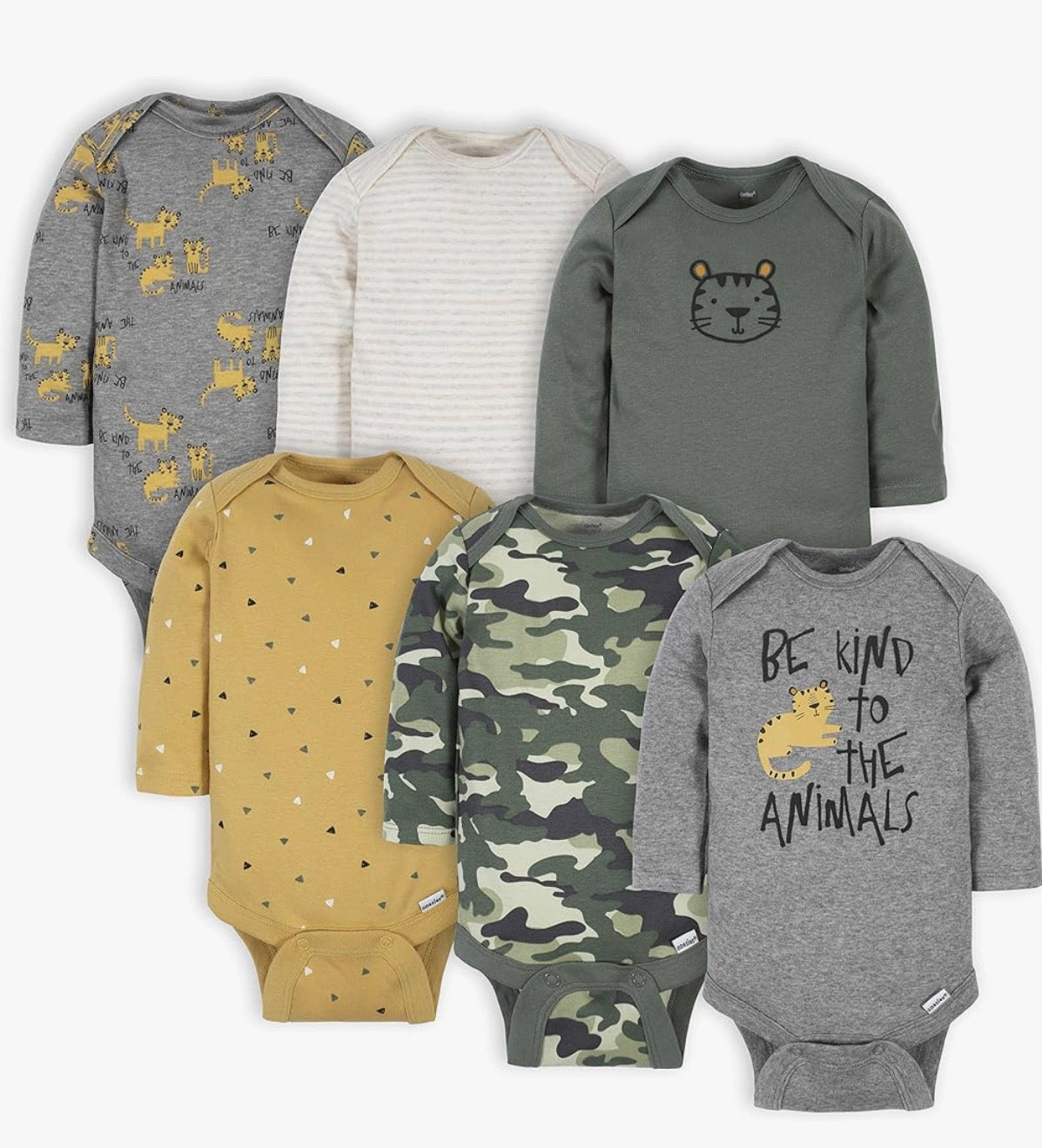 Baby Boys 6-pack Long-sleeve Onesies