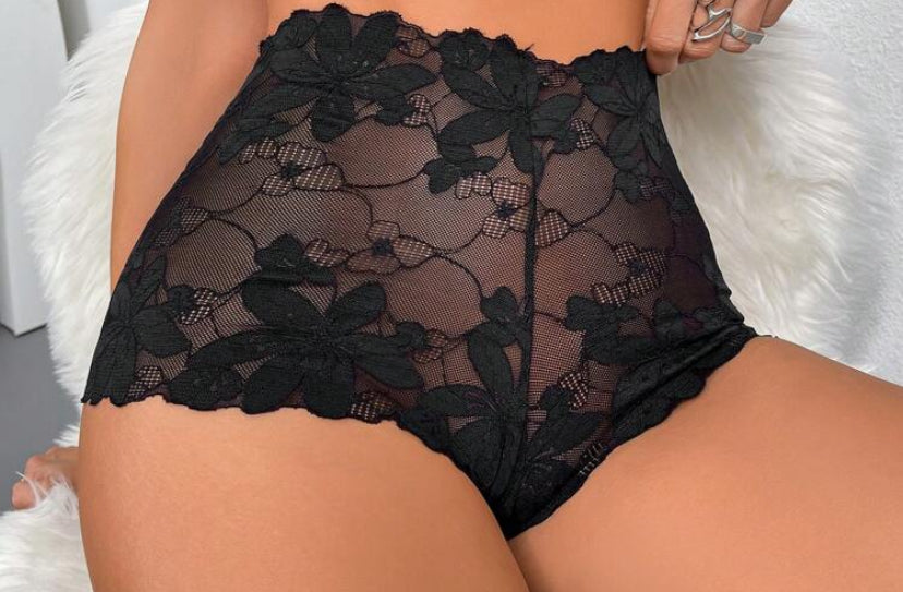 Sexy Lace Ladies Panty, Breathable Minimalist Romantic Women Briefs Lingerie x3