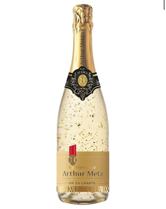Arthur Metz - Gold Edition, 24 Carat Sparkling Wine with real, fine gold flakes (1 x 0.75 L)