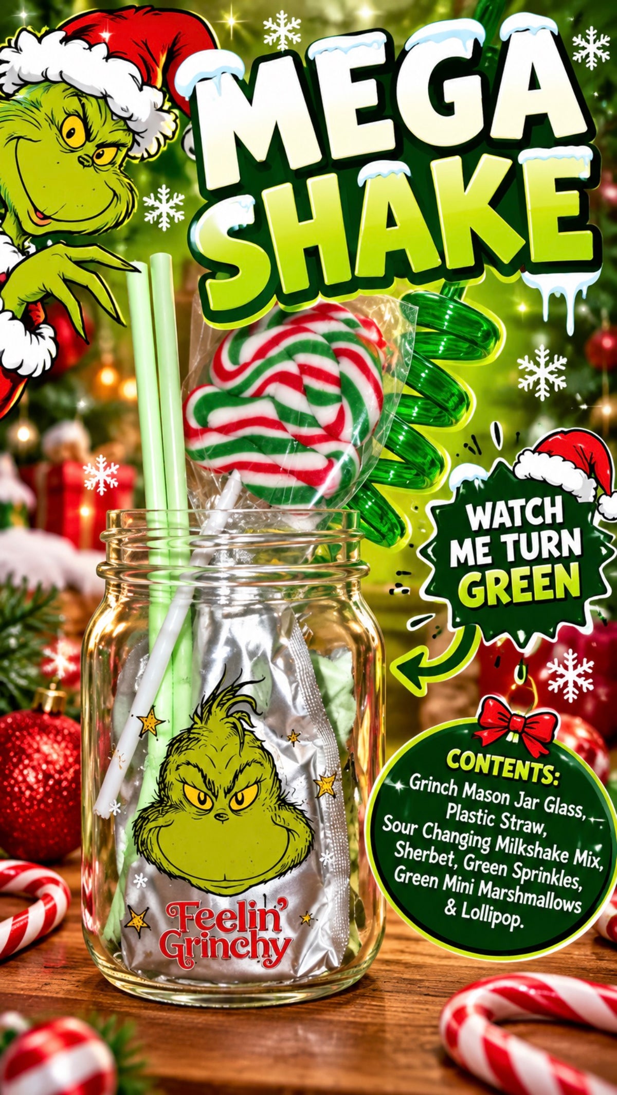Grinch themed shake