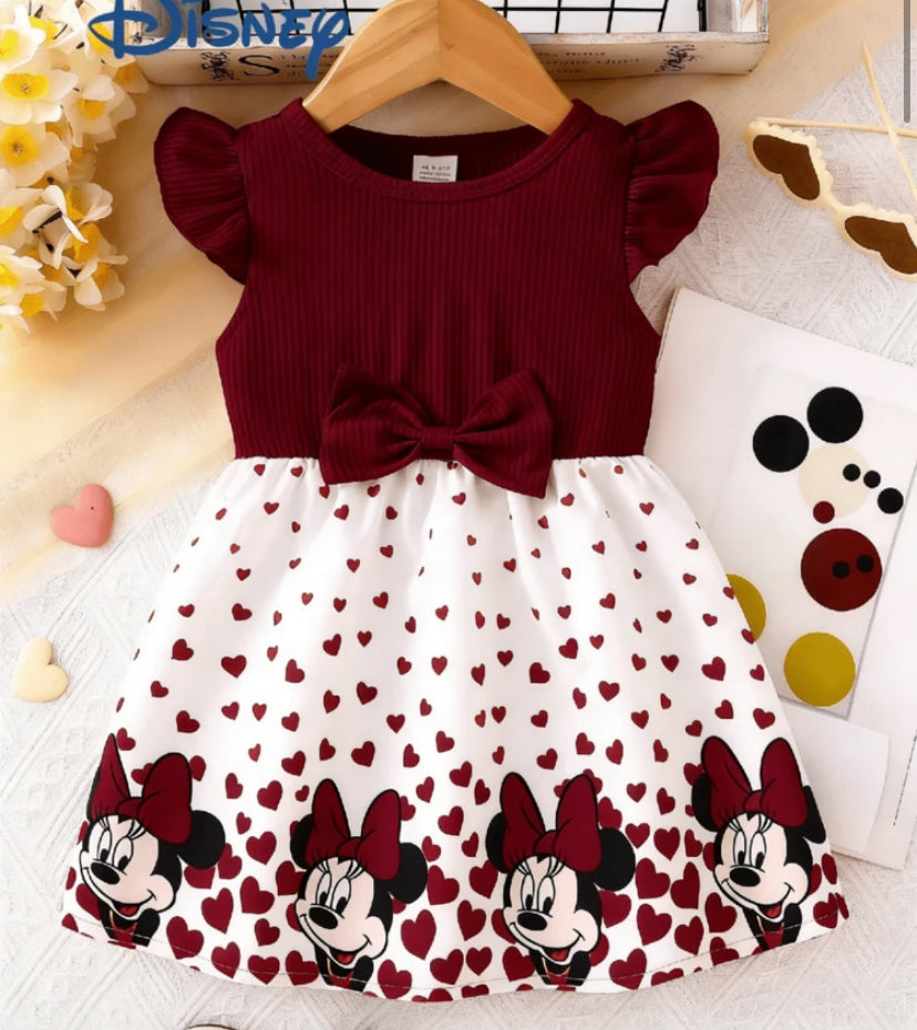 Disney Summer Baby Girls' & Print Cute Sleeveless Dress