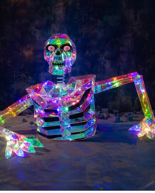 Crystal Effect Giant Skeleton Decoration