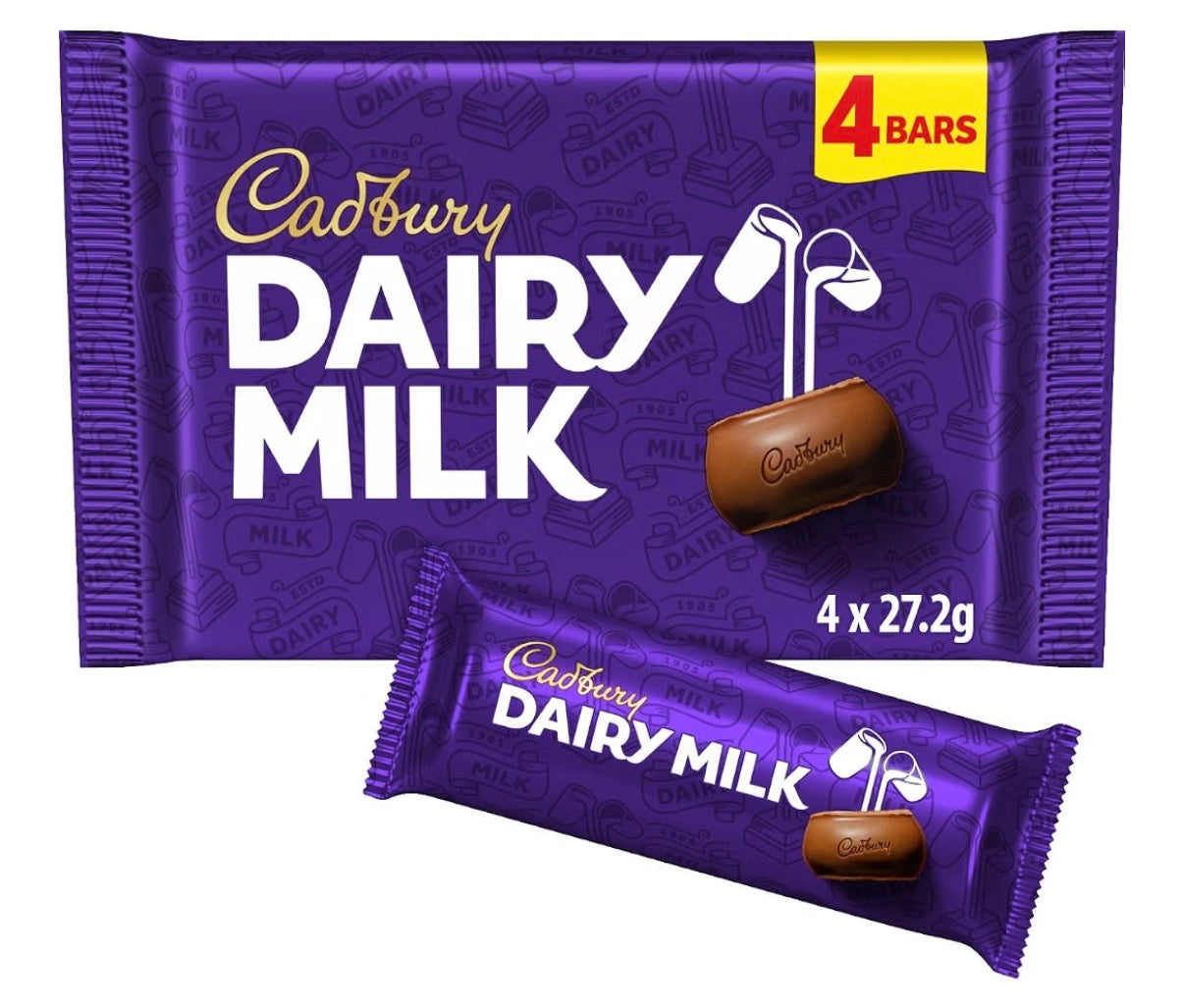 Dairy milk bars x4