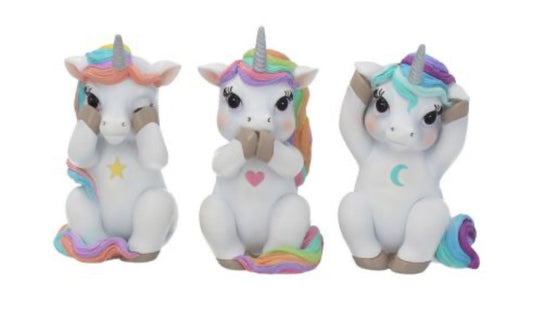 Three Wise Cutiecorns 9.5cm