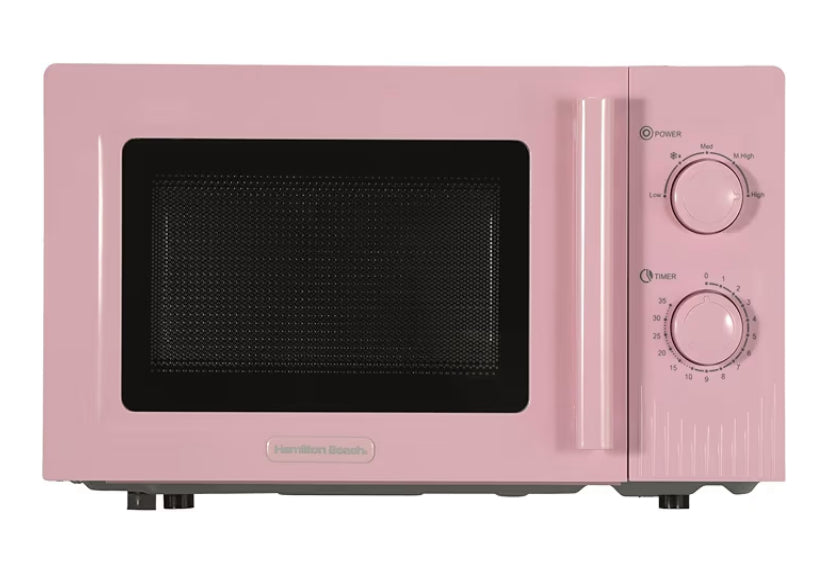 Hamilton Beach Microwave, 20L, Miami, 800W, Manual Dial Controls, Quick Defrost, 35 Min Timer, 5 Cooking Levels,
