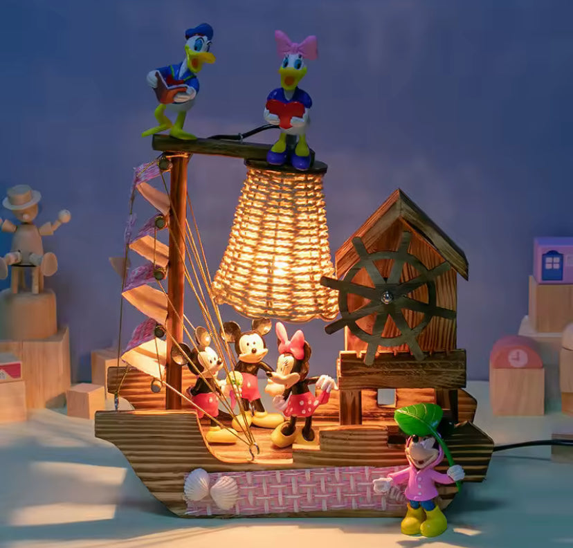 Disney Snow White Mickey Mouse Cartoon Doll LED Desk Lamp