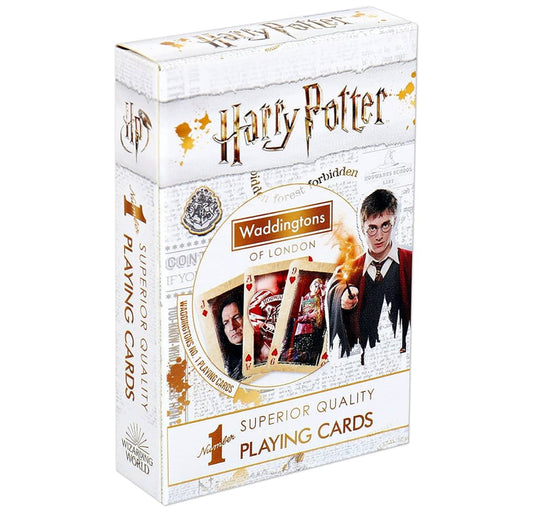 Harry Potter Playing Card Game, enter the magical world of Hogwarts and play with Harry, Ron, Hermione, Dumbledore, Snape and Hagrid, gift and toy for boys and girls Aged 4 plus
