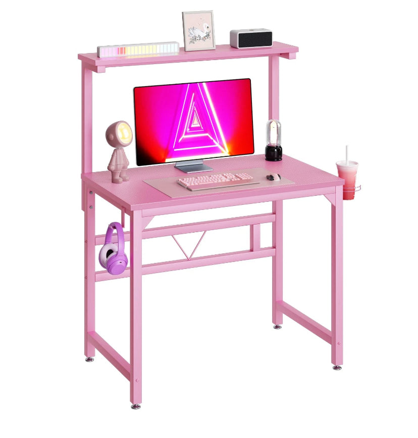 TREETALK Gaming Desk,80CM Industrial Writing Desk