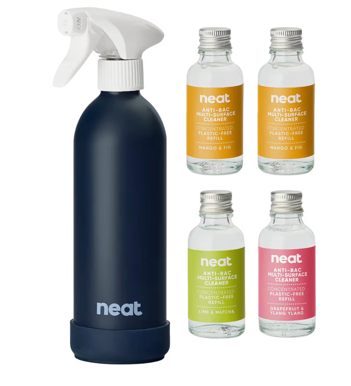 Neat Multi-Surface Antibacterial Cleaning Spray, 3 Scents – Natural Cleaning Solution for Home