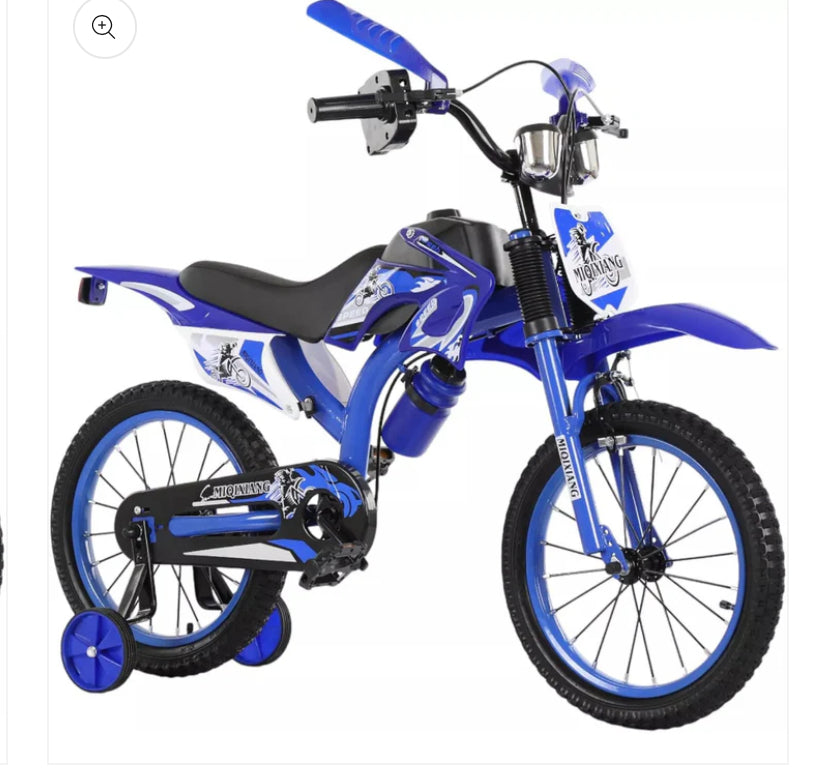 BOYS GIRLS MOTO BIKE with STABILISER 12 16 20 INCH