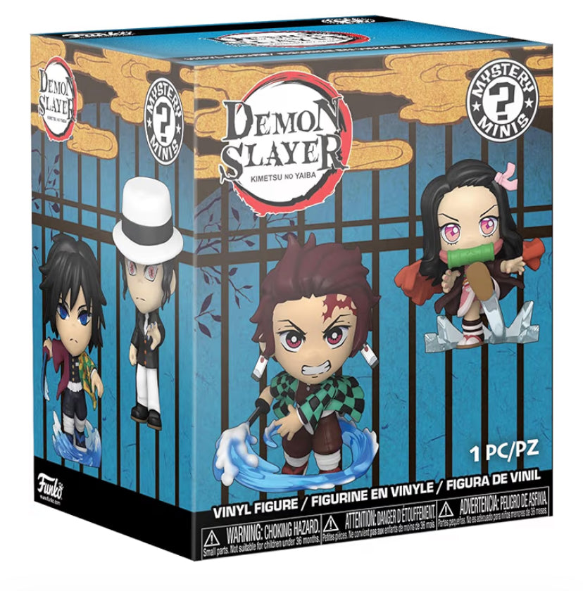 Funko Mystery Mini - Demon Slayer - 1 Of 12 to Collect - Styles Vary - Collectable Vinyl Figure - Gift Idea - Official Merchandise - Toys for Kids & Adults - Anime Fans - Mini Figure for Collectors