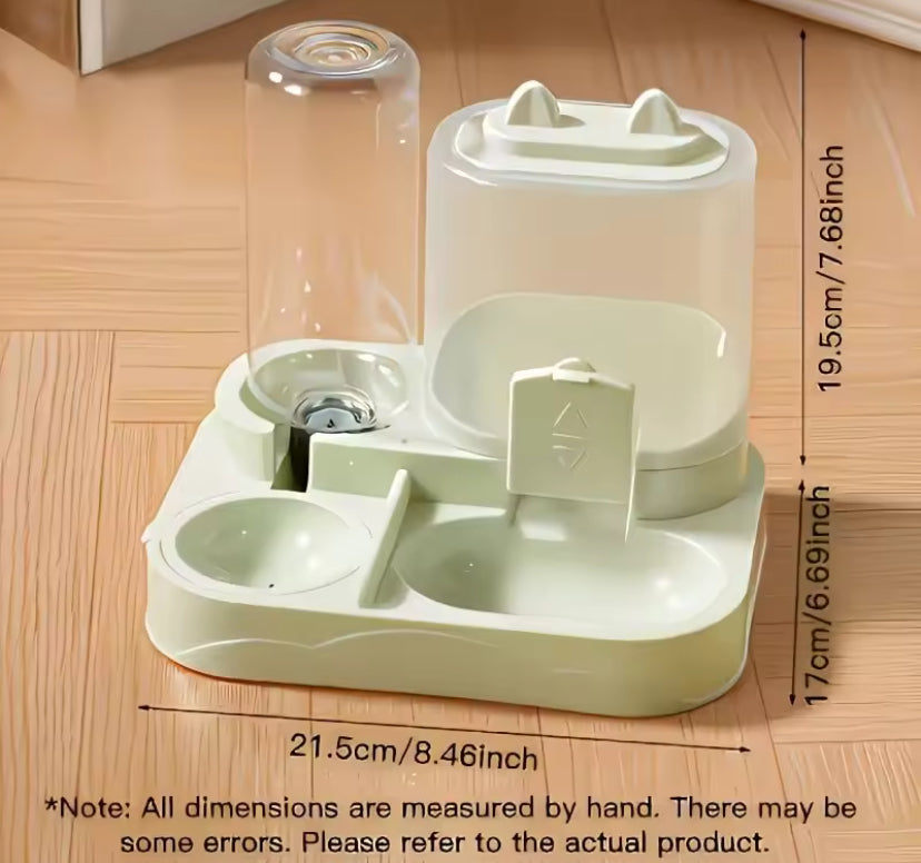 2-in-1 Pet Feeder Water Dispenser