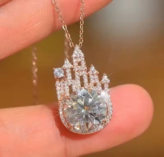 Castle Design Women Pendant Necklace