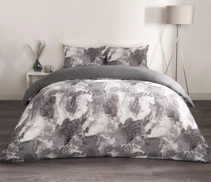 Marble Bedding Set Reversible Duvet Cover with Pillowcase