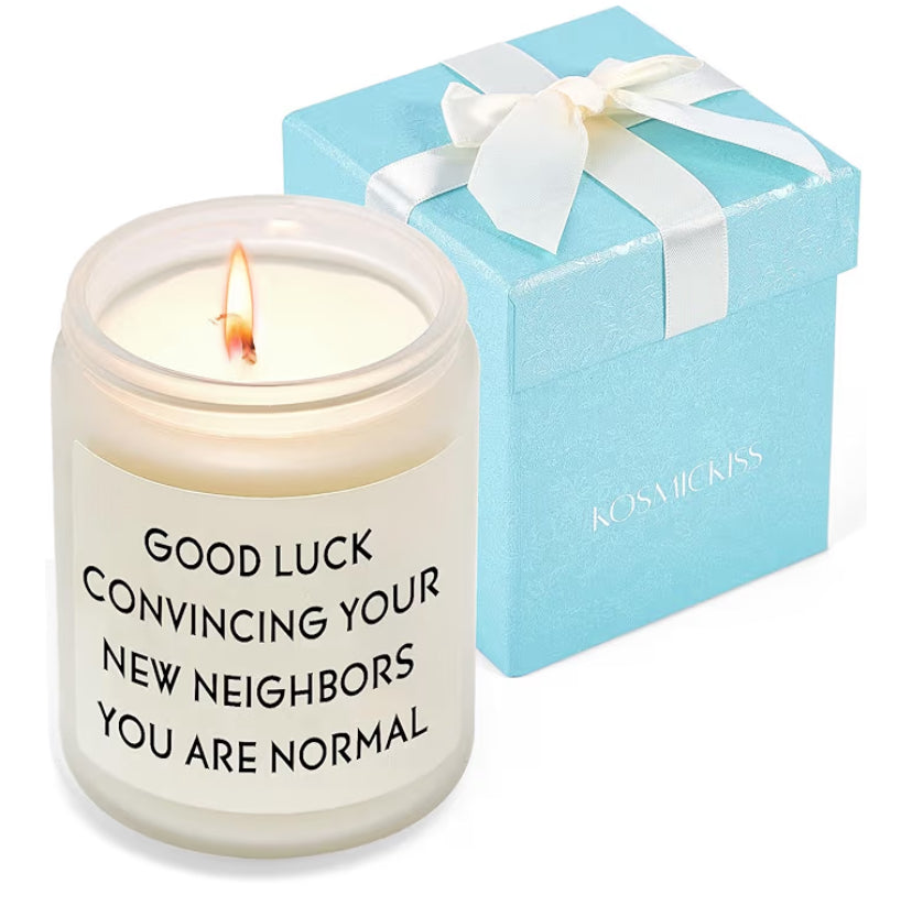 New Home Gifts, House Warming Gifts New Home, Unique Housewarming Gift Ideas for Friends Couple Homeowner, Apartment Warming Closing Gift for House Buyers Lavender Scented Candle