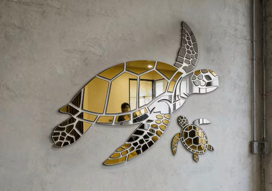 24pcs Sea Turtle Acrylic Combination Decorative Mirror