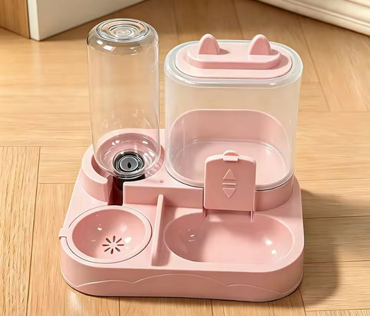 2-in-1 Pet Feeder Water Dispenser