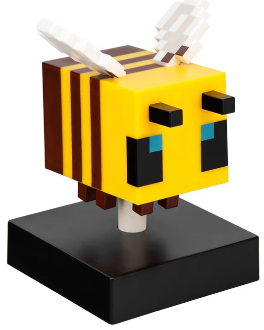 Paladone Minecraft Bee Icon Light – 11cm Light‑Up Figure for Bedroom or Gaming Space – Soft Glow Battery Lamp