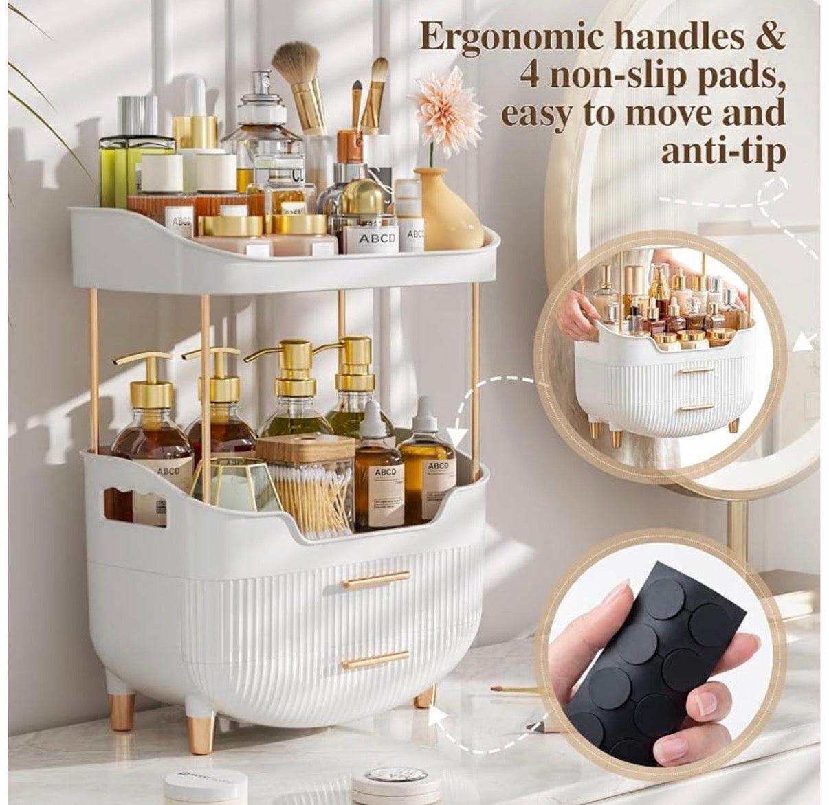 Makeup Organizer,Skincare Cosmetics Storage Drawers