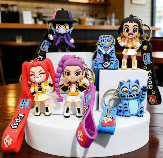1 pc Set Cute Kpop  Keychain, Cartoon Pendant For Girls, Keychain, Tiger Keychain, Couple Keychain, Anime Phone Charm, Bag Accessory, Friend Gift Suitable As A Gift