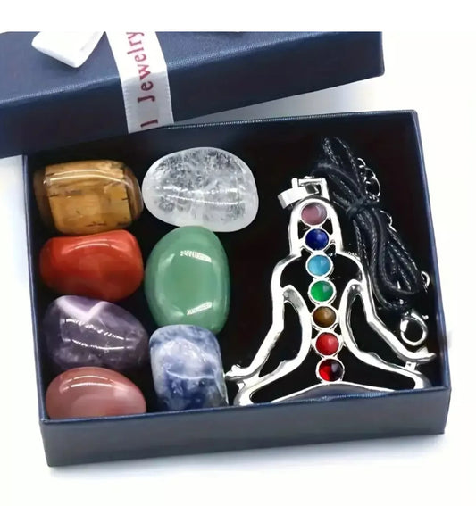 7 Chakra Stone Healing Crystals Set Bracelet Natural Reiki Healing Crystal