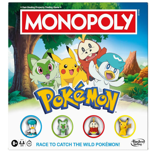 Monopoly Pokémon Edition Board Game - English Version