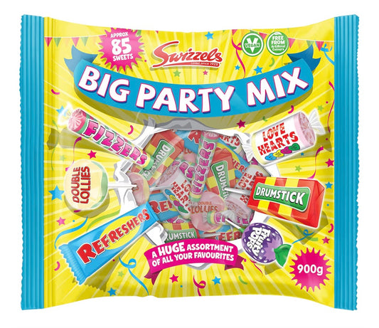 Swizzels Big Party Sweets Mix Bag 900g - A Large Selection of Delicious & Fruity Sweet Treats, Perfect for Parties and Special Occasions