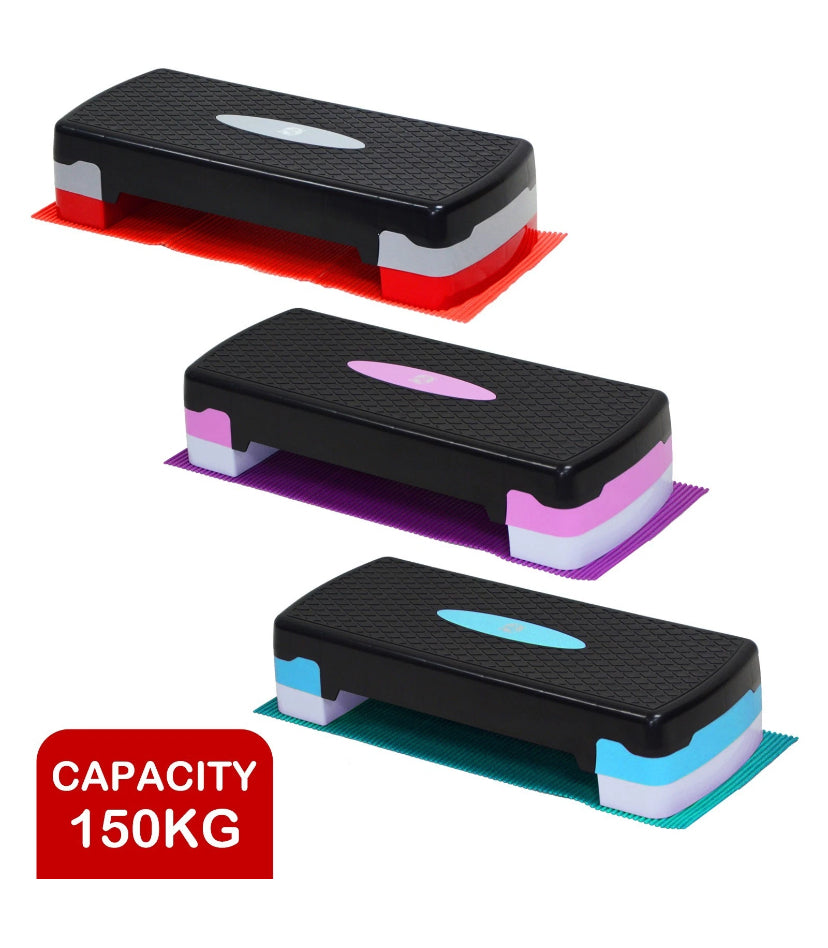 Aerobic Stepper Yoga Step Board Gym Fitness Exercise Cardio Adjustable Blocks