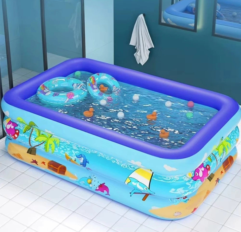 120–111cm Inflatable Swimming Pool – Family Outdoor Pool for Kids & Adults