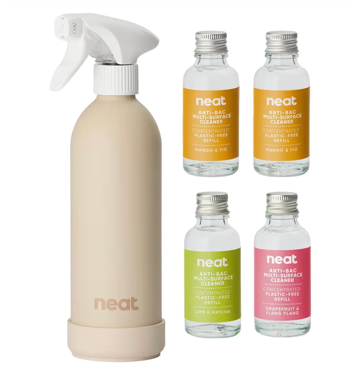 Neat Multi-Surface Antibacterial Cleaning Spray, 3 Scents – Natural Cleaning Solution for Home