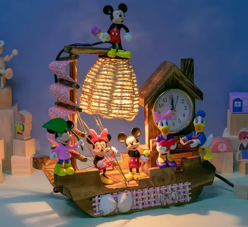 Disney Snow White Mickey Mouse Cartoon Doll LED Desk Lamp