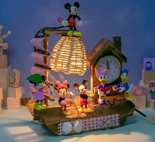 Disney Snow White Mickey Mouse Cartoon Doll LED Desk Lamp