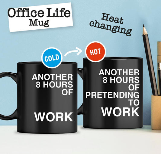 Office Fun Pretending To Work Heat Change Mug