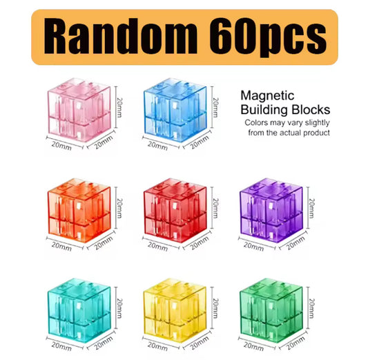 Transparent Magnetic Cube Kids Magic Building Blocks