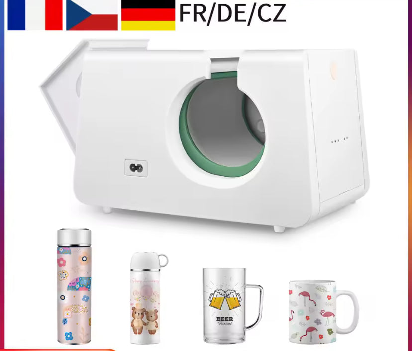 Automatic Mug Heat Press Machine 10-11oz Transfer Sublimation Portable Cup Presser One-Touch Button