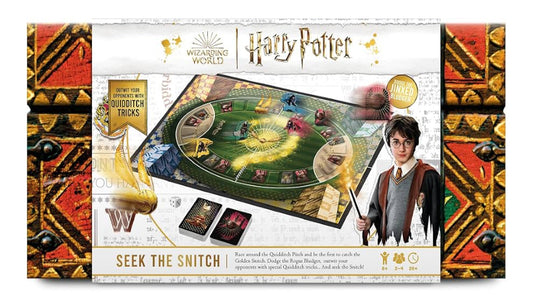 Seek The Snitch Board Game, Calling All Harry Potter Super-Fans! For 2 to 4 Players, Great Gift For Kids Aged 8+,