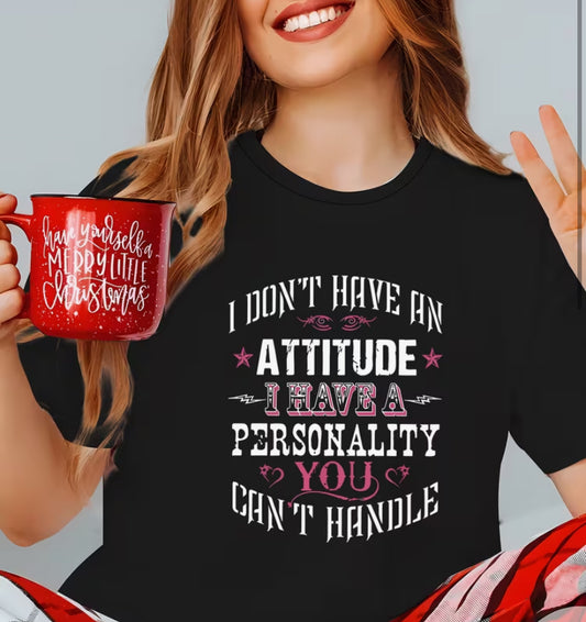 Women's Sassy "Attitude is Iconic, Can't Be Bought for All Seasons" Short-Sleeve T-Shirt
