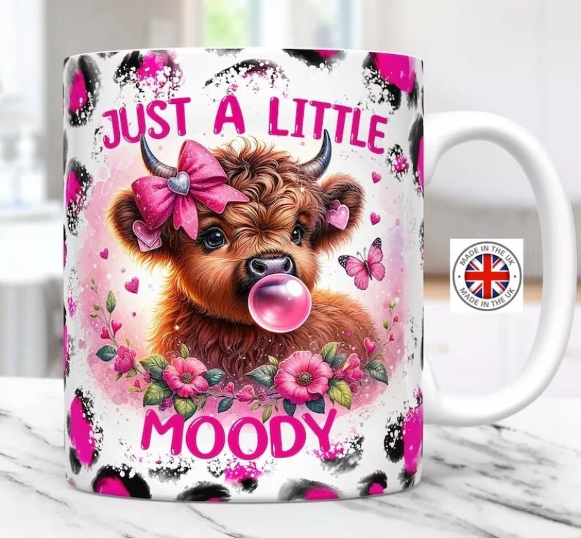 HIGHLAND COW COW , Moody , PRETTY MUG GIFT