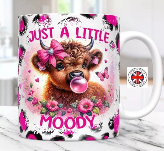 HIGHLAND COW COW , Moody , PRETTY MUG GIFT